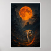 Volcanic White Tiger Premium Wall Art – Fine Art C Poster (Vorne)