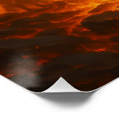 Volcanic White Tiger Premium Wall Art – Fine Art C Poster (Ecke)