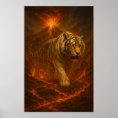 Volcanic White Tiger Premium Wall Art – Fine Art C Poster (Vorne)