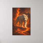  Volcanic White Tiger Premium Wall Art – Fine Art  Leinwanddruck (Vorderseite)