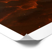 Volcanic White Tiger Premium Wall Art – Fine Art Poster (Ecke)