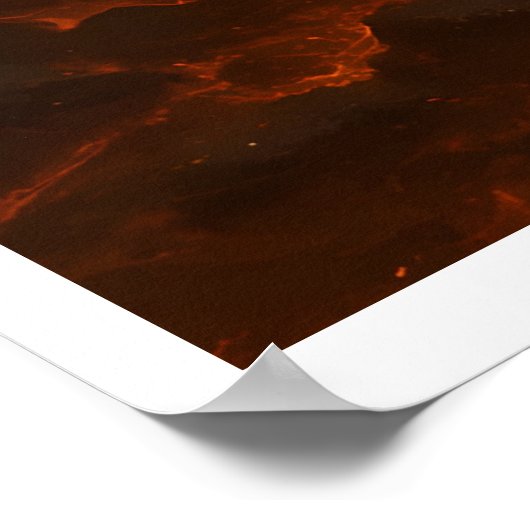  Volcanic White Tiger Premium Wall Art – Fine Art  Poster (Ecke)