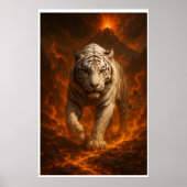  Volcanic White Tiger Premium Wall Art – Fine Art  Poster (Vorne)