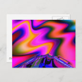 Volcano 2 Fraktal Kunst, Kultur Postkarte (Vorne/Hinten)