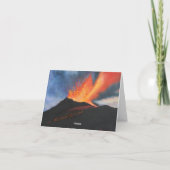 Volcano Art Note card Feiertagskarte (Rückseite)