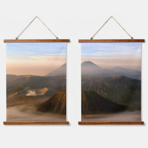 Volcano-Bergfotografie Wandteppich Mit Holzrahmen