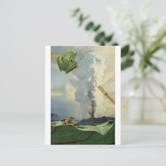 Volcano Chillin - Postkarte (Stehend Vorderseite)