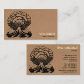Volcano - Faltschachtel Visitenkarte (Vorne/Hinten)