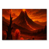 Volcano Fury - Kühne Natur Kunst Tischnummer (Rückseite)