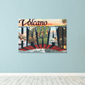 Volcano, Hawaii - Große Buchstabenszenen Leinwanddruck (Insitu (Holzboden))