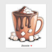 Volcano Hot Chocolate Dream Mug Aufkleber (Blatt)