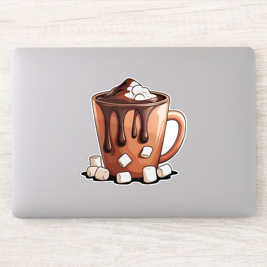 Volcano Hot Chocolate Dream Mug Aufkleber (Computer)
