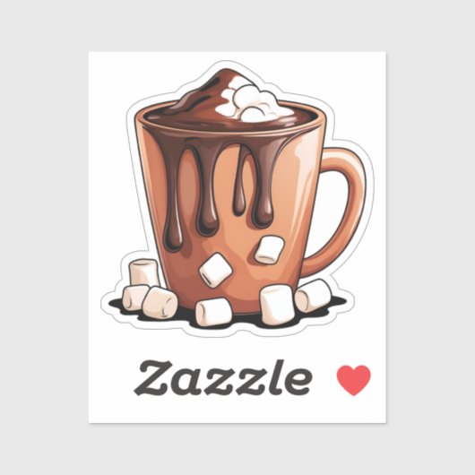 Volcano Hot Chocolate Dream Mug Aufkleber (Blatt)