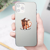 Volcano Hot Chocolate Dream Mug Aufkleber (Telefon)