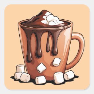 Volcano Hot Chocolate Dream Mug Aufkleber