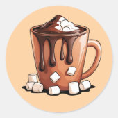 Volcano Hot Chocolate Dream Mug sticker (Vorderseite)