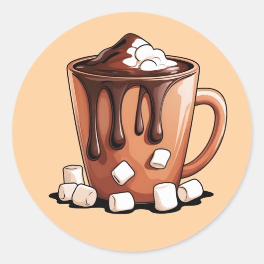 Volcano Hot Chocolate Dream Mug sticker (Vorderseite)