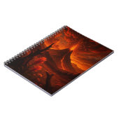 Volcano-Inspiriert Journal - Fiery Cover for Creat Notizblock (Linke Seite)
