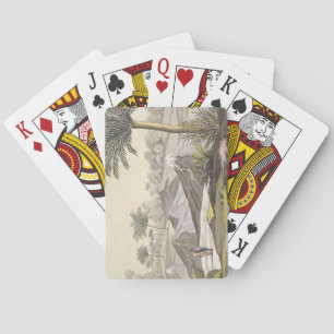 Volcano of Ario di Turbaco near Cartagena, Colombi Spielkarten