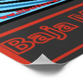 VOLCANOES BAJA MEXICO SURFBREAK SURFEN POSTER (Ecke)