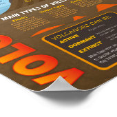 Volcanoes Infografik Poster (Ecke)