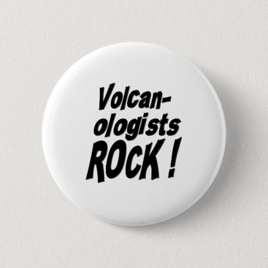Volcanologists-Felsen! Knopf Button (Vorderseite)