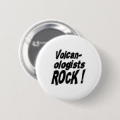Volcanologists-Felsen! Knopf Button (Vorne & Hinten)