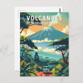 Volcanoos Nationalpark Ruanda Kunst, Dichtung und Postkarte (Vorne/Hinten)
