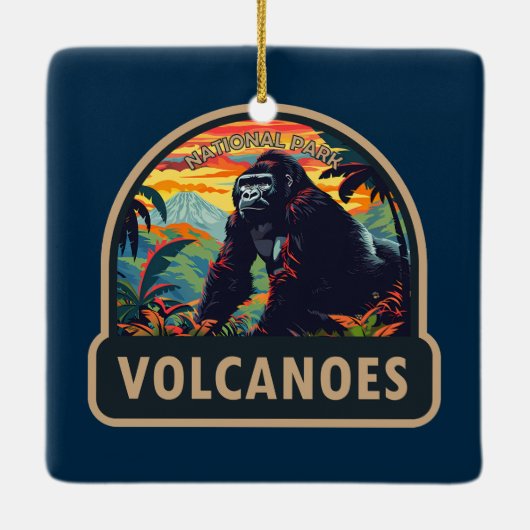 Volcanos Nationalpark California Keramikornament (Rückseite)