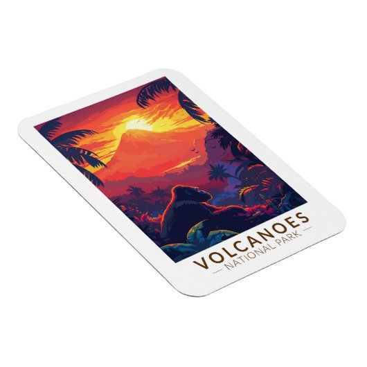Volcanos Nationalpark California Magnet (Rechte Seite)