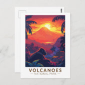 Volcanos Nationalpark California Postkarte (Vorne/Hinten)