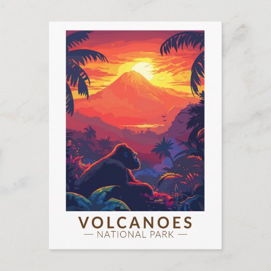 Volcanos Nationalpark California Postkarte (Vorderseite)
