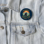 Volcanos Nationalpark Ruanda Retro Not leidend Button (Beispiel)