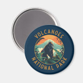 Volcanos Nationalpark Ruanda Retro Not leidend Magnet (Vorderseite/Rückseite)