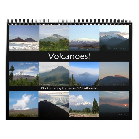 Volcanos Wall Calendar von J.W. Vater. Kalender (Titelbild)