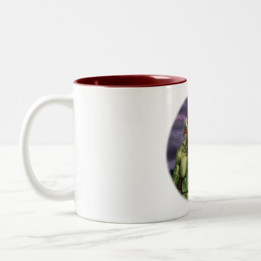 Volcantroll Urlaub Portrait Fantasy Tasse (Links)