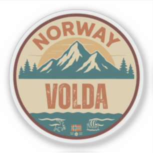 Volda, Norge Norwegen Aufkleber