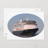 Volendam Kreuzfahrtschiff Oval 6 Postkarte (Vorne/Hinten)