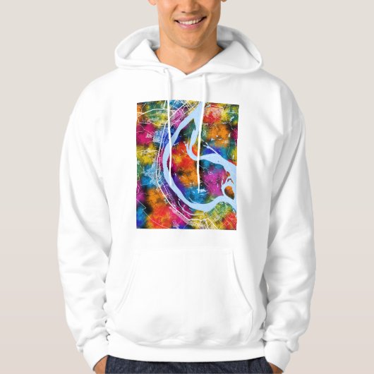 Volgograd Russia City Map Hoodie (Vorderseite)