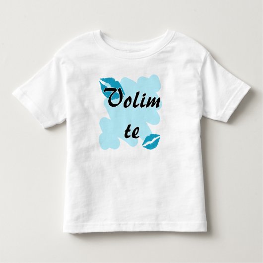 Volim te - Kroate - i-Liebe Sie Kleinkind T-shirt (Vorderseite)