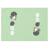 Volk-Kunst inspirierte Huhntischdecke Tischdecke (Vorderseite (Horizontal))