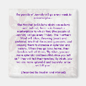 Volk von Jannah - Islamischer Kühlschrankmagnet (Vorne)