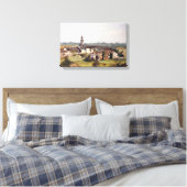 Volk von Lugo/Village in Lugo Leinwanddruck (Insitu (Schlafzimmer))