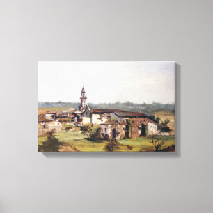 Volk von Lugo/Village in Lugo Leinwanddruck