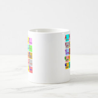 Völker der Buchstaben Kaffeetasse