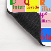 Völker der Buchstaben Mousepad (Ecke)