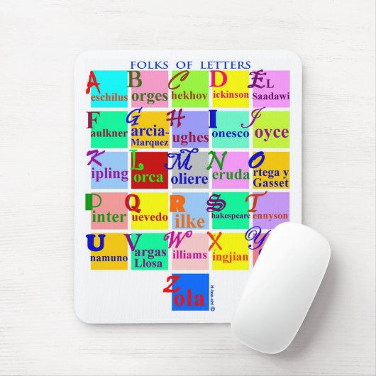 Völker der Buchstaben Mousepad (Mit Mouse)