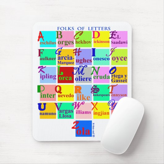 Völker der Buchstaben Mousepad (Mit Mouse)