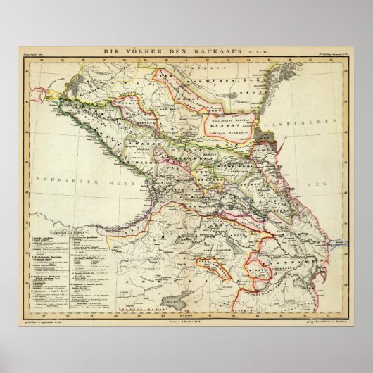 Völker des Kaukasus Poster (Vorne)