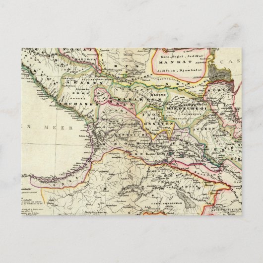 Völker des Kaukasus Postkarte (Vorderseite)